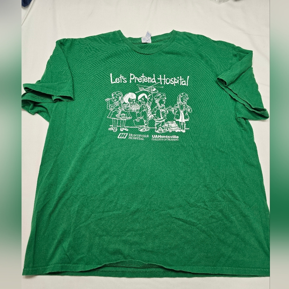 Retro UAH Green Let's Pretend Hospital School Of Nursing Huntsville AL T-Shirt